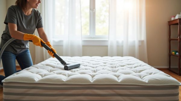 Lavage de matelas à domicile : solution anti-acariens et taches
